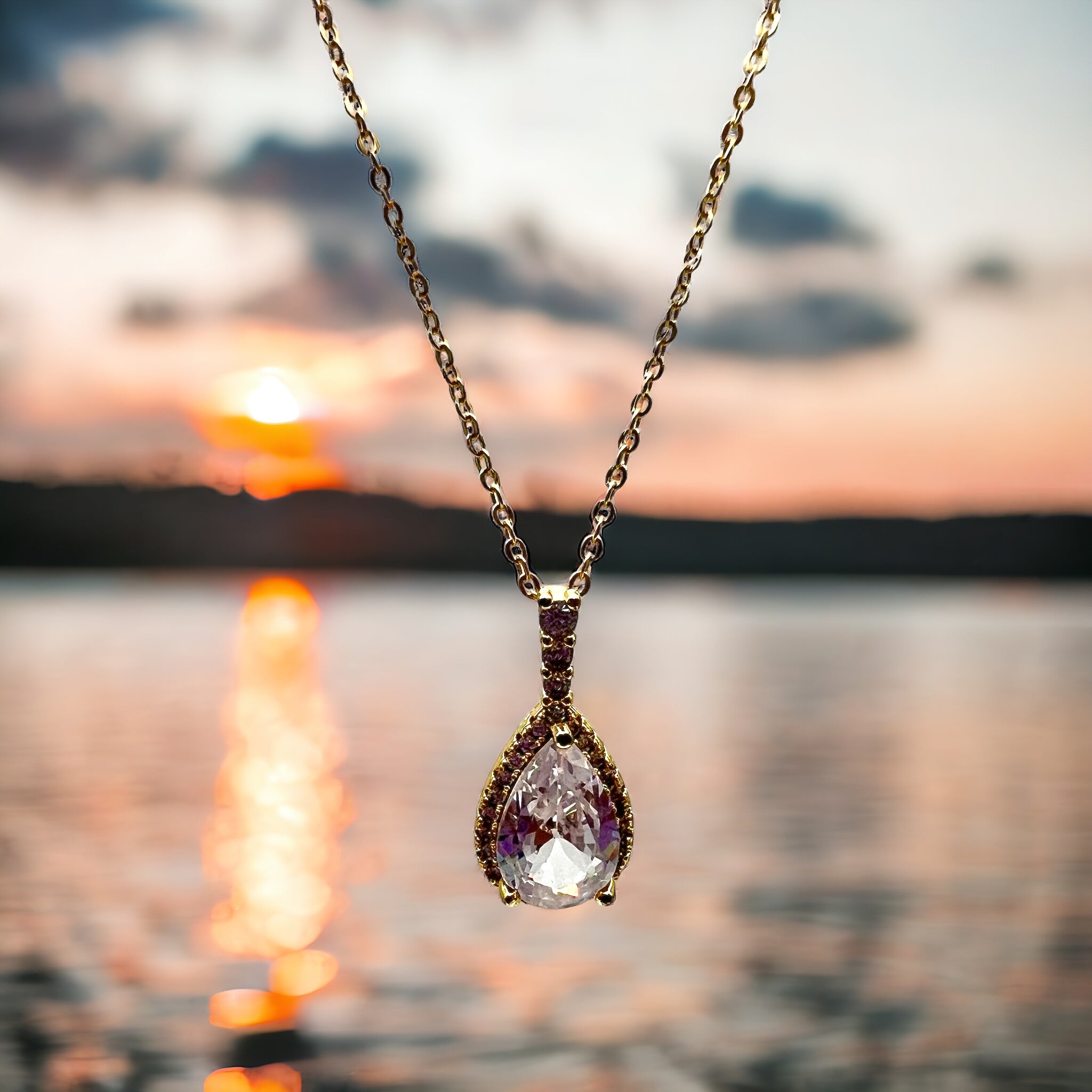 Monika Teardrop Necklace image 3