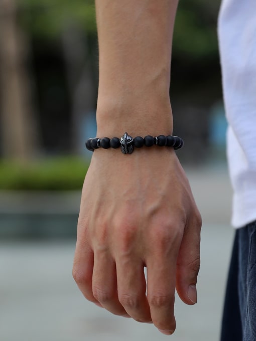 Corey Men's Beaded Bracelet image 1