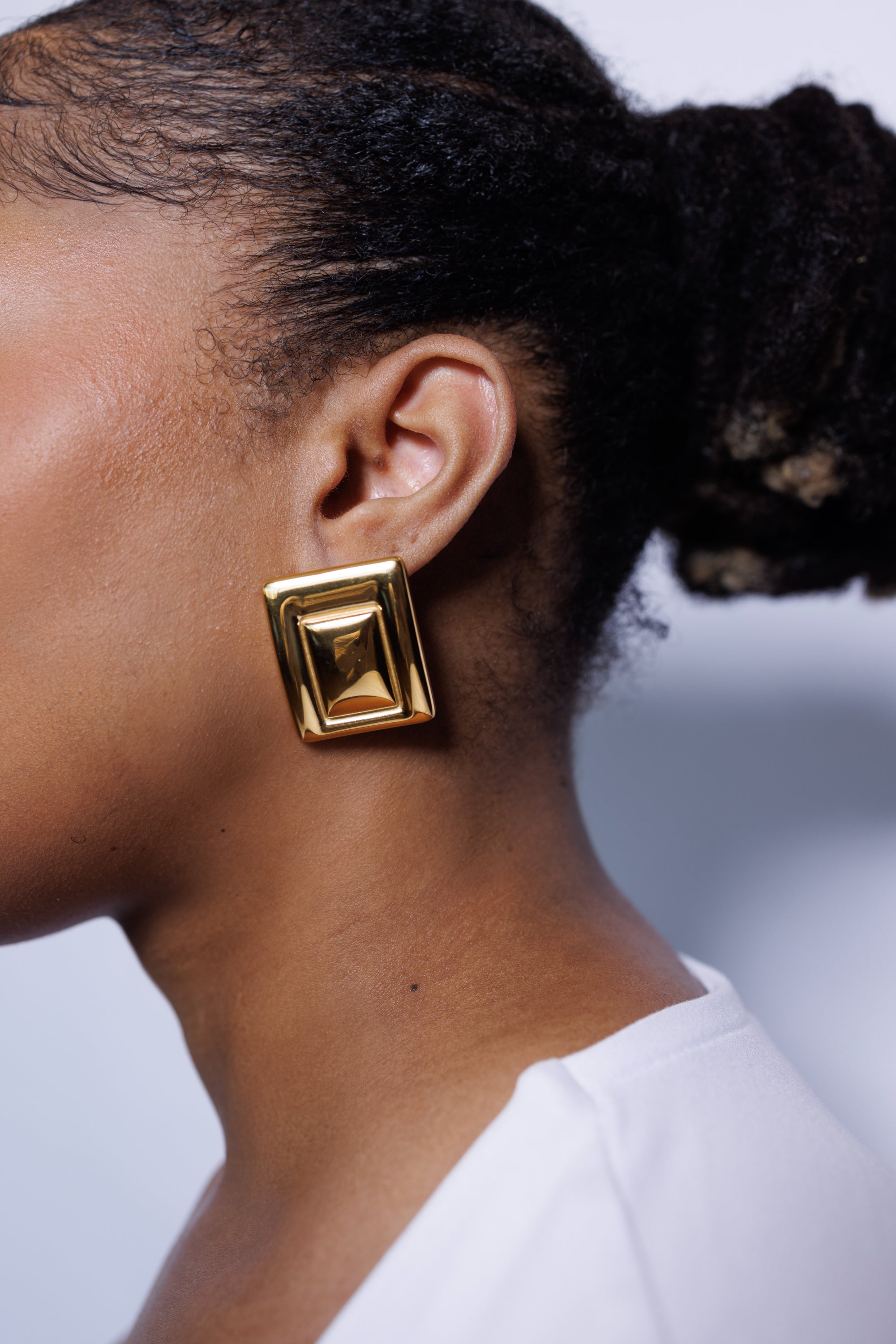 Gold Eva Earrings image 3