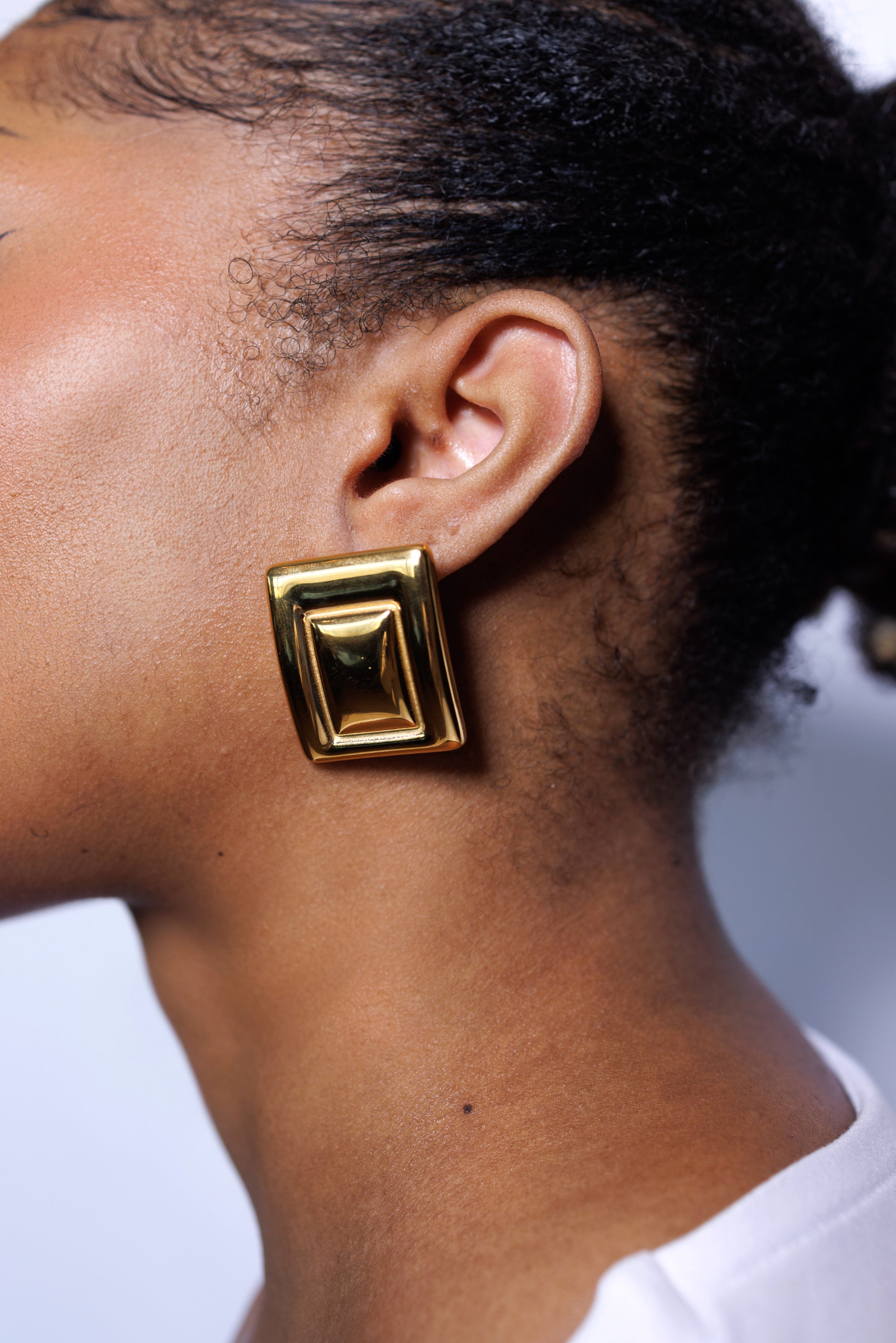 Gold Eva Earrings image 2