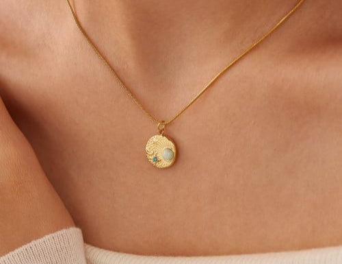 Moon Gold Necklace image 1