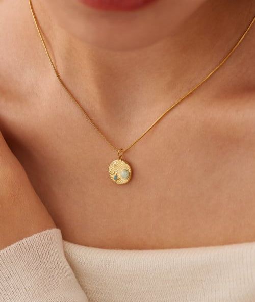 Moon Gold Necklace image 1
