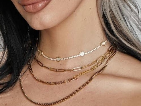 Lenora Gold Paperclip Chain image 3