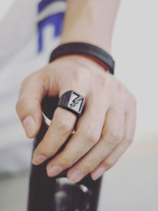 Mex Lightening Bolt Ring image 1