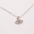 Silver Evil Eye Necklace image 0