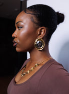 Zoe Earrings Gold image 2