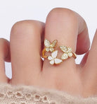 Fern Butterfly Ring image 2